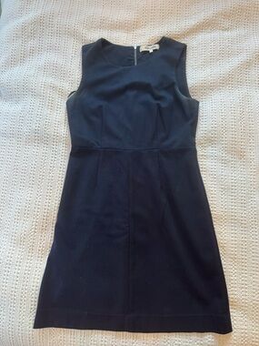 Diane Von Furstenberg Navy Shift Dress 8